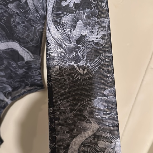 AKIRA ORIENTAL PRINT ‘DRAGON MAMA’ MESH SEE THROUGH BODYSUIT (BRAND NEW NO TAGS) - Picture 5 of 8